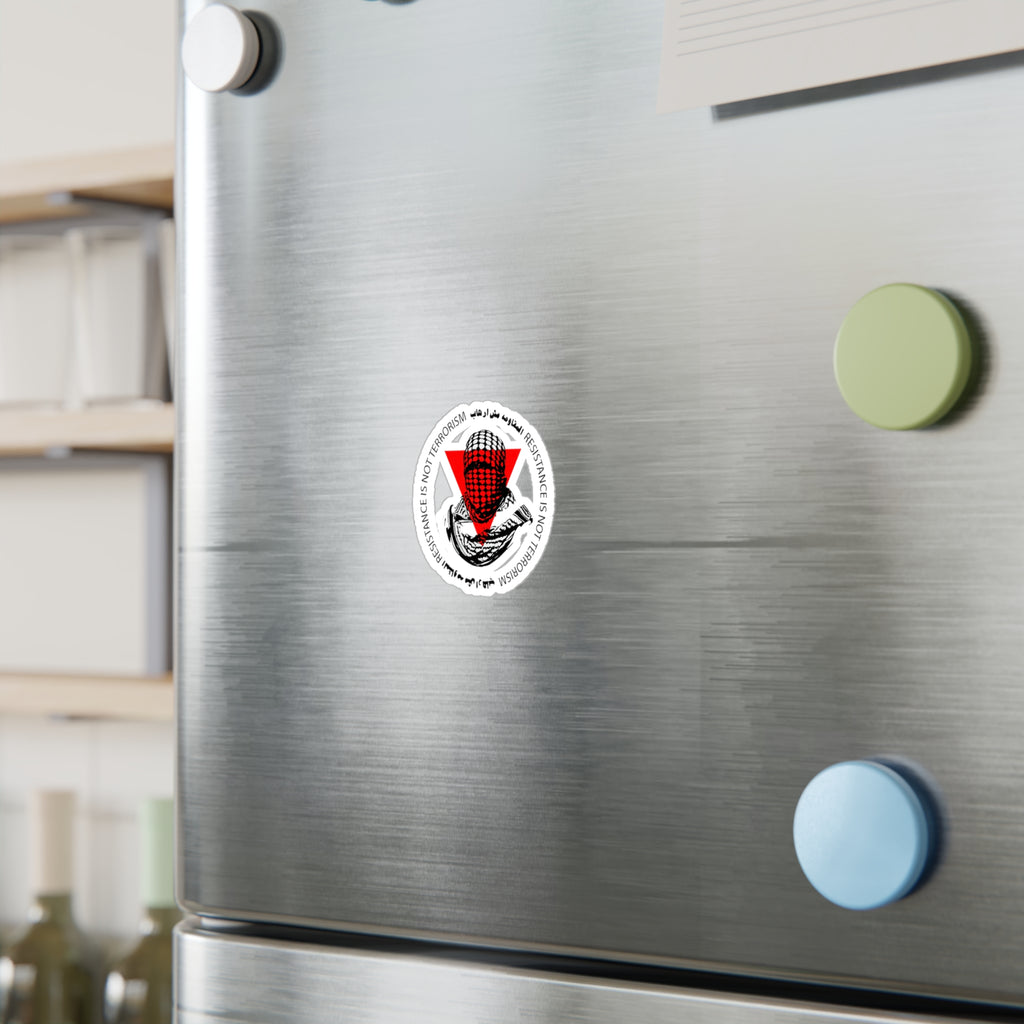 resistance is not terrorism — Kiss-Cut Sticker for Laptops, Windows, and Water Bottles